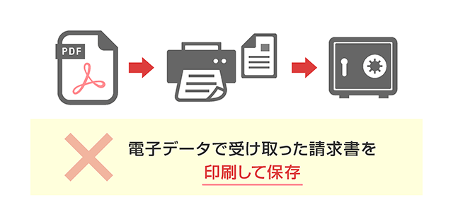 ×｜電子データで受け取った請求書を印刷して保存