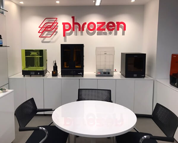 写真：Phrozen 3Dプリンターショールーム